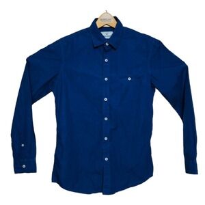 Allen Solly Blue Long Sleeve Cotton Button Down w/ Pocket Mens Size 39 Small S